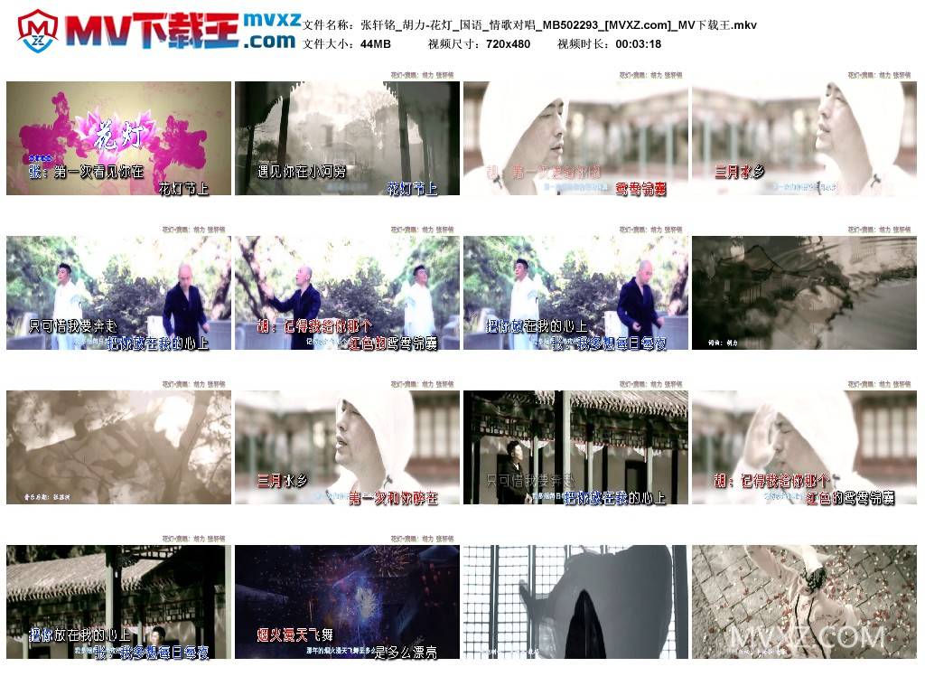 张轩铭_胡力-花灯_国语_情歌对唱_MB502293